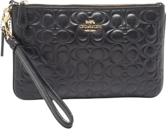 Coach Pre-owned Leather clutches - Dames - Vintage Clutch - Zwart - ONE Size - Vintage