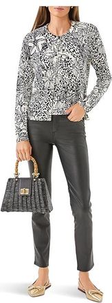 Lilly Pulitzer Fairley Cardigan Womens Sweater Onyx Lots To Spot : XXS, Cotton/Viscose