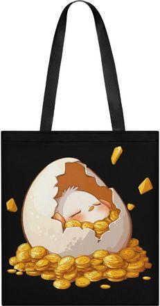 Generic Lazy Egg Happy New Year Tote Bag for Women Men Shoulder Bags Purses Pouch Handbags
