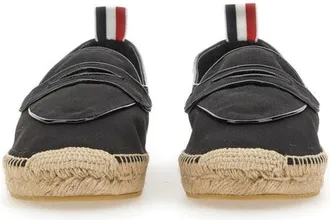 Thom Browne Espadrille Cotton Loafer - Black
