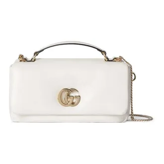 Gucci Tassen, Dames, Wit, ONE Size, Leer, Horloges