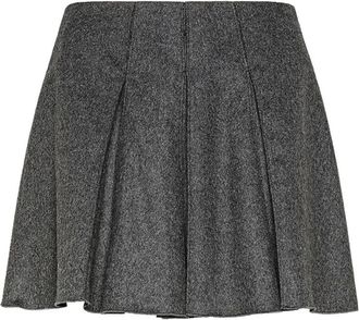 Forte_Forte Short Skirts - Dames - Korte rokken - Grijs - M - Rokken