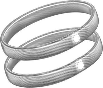 Generic 2pcs/pair Slip Elastic Shirt Sleeve Holders Metal Armbands Garters Band Stretch Men For Women