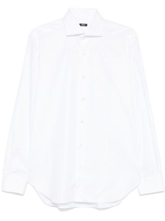 Barba White Long Sleeves Cotton Shirt