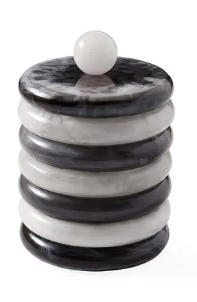 Jonathan Adler Como Ice Bucket in Black /White Marble at Nordstrom
