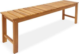 Sweeek Sweeek - 2 to 3-seater bench in acacia wood, 140cm, Cartama, Natural, 140x35x45 cm