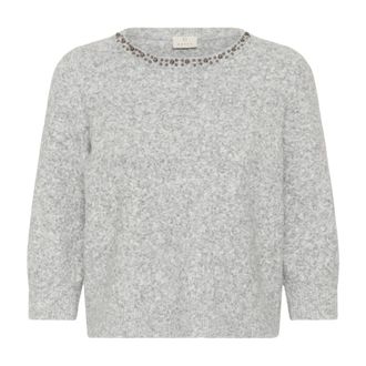 Kaffe Dames, Truien, Grijs, Maat: XL