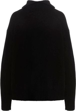 Jil Sander Cashmere Blend Turtleneck Sweater - Black