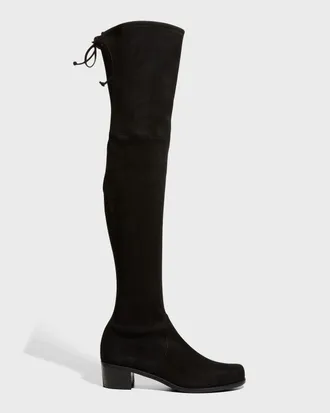 Stuart Weitzman Tieland Suede Over-The-Knee Boots