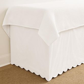 Ballard Designs Emma Scalloped Paneled Dorm Bedskirt - 3 Panels - Ballard Designs