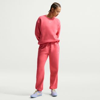Nike Womens Nike Sportswear Phoenix Fleece High-Waisted Oversized Sweatpants in Pink | FZ5996-894