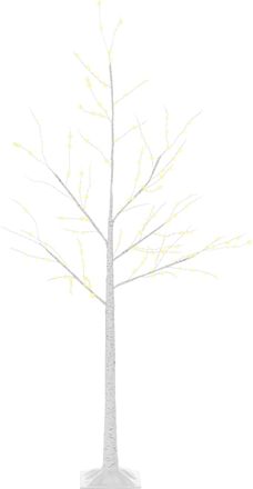 OEM &Aacute;rbol De Abedul 150 Cm Con 210 Luces Led En Blanco C&aacute;lido Ramas Flexibles Y Base Para Decoraci&oacute;n 20x20x150 Cm Blanco