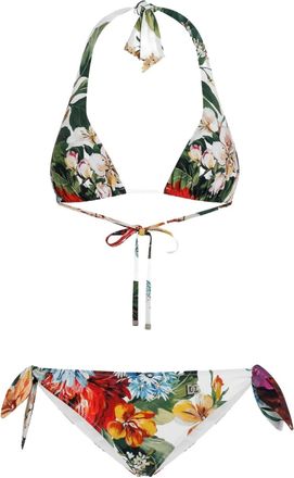 Dolce & Gabbana Set bikini a fiori - Bianco