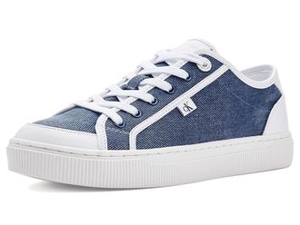 Calvin Klein Lorean Womens Shoes Dark Blue/White : 6.5 M, Faux Leather