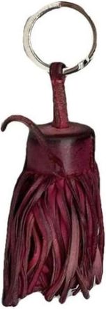 Herm&egrave;s Pre-owned Leren Sleutelhanger - Dames - Vintage Accessoires - Paars - ONE Size - Leer - Vintage