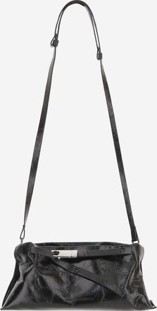 Benedetta Bruzziches Womens Glossy Leather Bag Black Shoulder