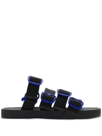 サンダル BURBERRY Men Sandals 8102419165001 B9629 black sepatu sandals Burberry Men Monogram Motif Slides in Black