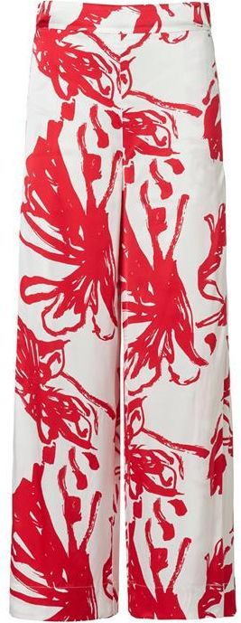 Cassandra Print Broek Rood / Wit