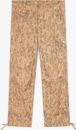 Ganni Burro Cargo Pants in Printed Cotton - Size 32 Organic