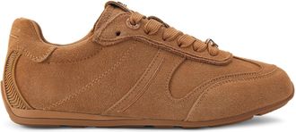 Kurt Geiger Womens Suede Luella Sneakers - Camel - Size UK 4