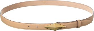 Jimmy Choo London Diamond Clasp Leather Belt