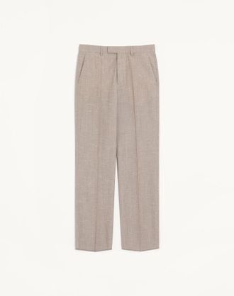 Valentino Valentino boutonn&eacute; wool trousers