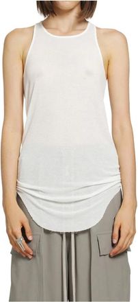 Rick Owens Tops, Dames, Wit, XS, Sleeveless Tops