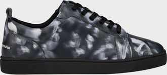 Christian Louboutin Men & apos;s Louis Jr Canopee Leather Low-Top Sneakers