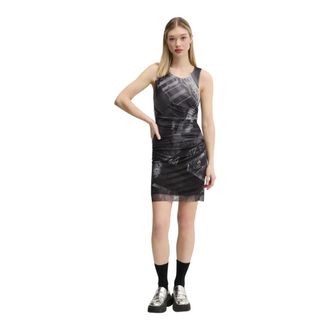 Desigual Donna, Abiti, Grigio, S, new