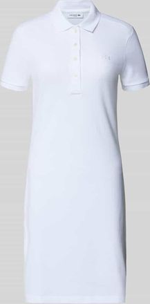 Lacoste Slim Fit Polokleid aus Baumwoll-Mix Modell LIONNE in Weiss, Gr&ouml;&szlig;e 34