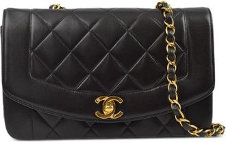 Chanel 1995 small Diana shoulder bag - women - Lambskin - One Size - Black