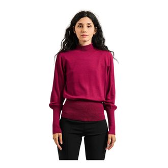 Silvian Heach Truien & Vesten, Dames, Rood, XS, Rode Geribbelde Dames Trui