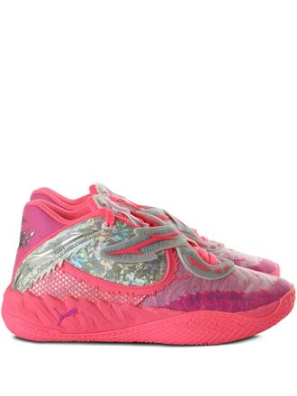Puma wing-embellished sneakers - Pink