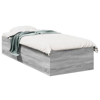 Berkfield Home Bed Frame without Mattress Grey Sonoma 100x200 cm