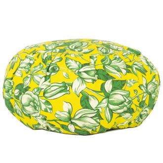 Vent de Boh&egrave;me Coj&iacute;n de meditaci&oacute;n con estampado de flores amarillo