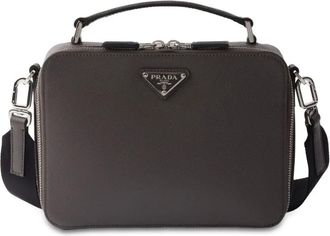 Prada Borsa tote Brique strutturata - Grigio