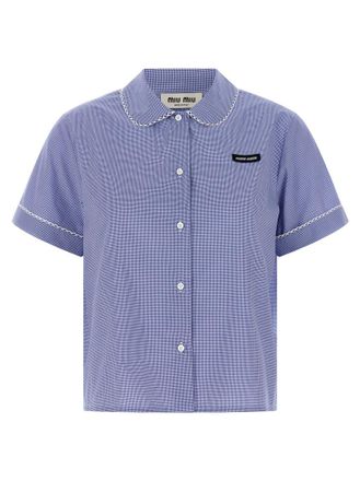 Miu Miu Blue Regular Solid Shirt