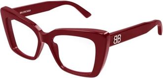 Balenciaga Glasses, female, Red, Size: 52 MM Butterfly Eyeglasses