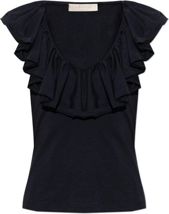 Ulla Johnson Elsie Top - Dames - Blouses - Blauw - S - Katoen - Overhemden