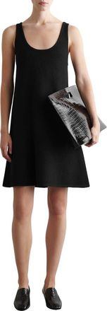 COS Boiled Merino Wool A-Line Dress in Black Dark at Nordstrom Rack, Size X-Small