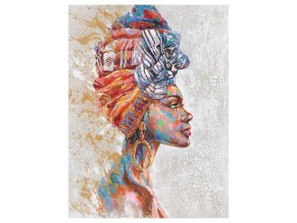 Schubiger M&ouml;bel Bild Sch&ouml;nheit mit Buntem Turban 1