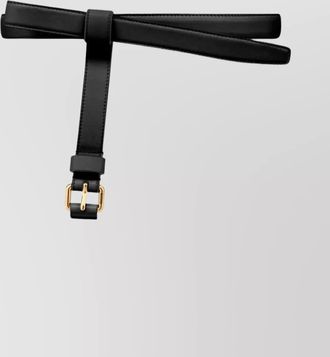 Moschino adjustable bow detail belt with gold buckle