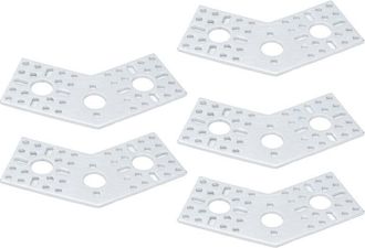 OEM Placas De Rejilla Perforadas De Aleaci&oacute;n De Aluminio Para El Montaje De Componentes Rob&oacute;ticos Y Equipos Industriales (paquete De 5)