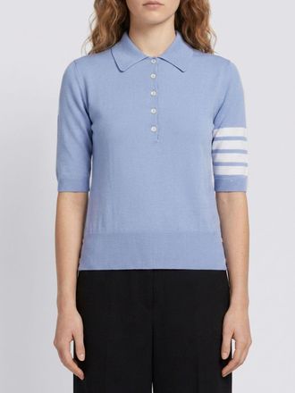 Thom Browne Polo Shirt THOM BROWNE Woman color Gnawed Blue