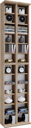 ebuy24 Ebuy24 - Soporte De Dvd De Cd De Madera Vcm Estante De Cd Con Espacio Para 408 Cd O 144 Dvds O 80 Videos Dimensiones: Al. 183 X An. 42 X T. 20 Cm Esta
