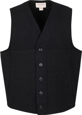 Filson Wollen Gilet - Heren - Gillet - Blauw - L - Wol - Kostuums