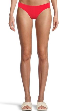 BECCA by Rebecca Virtue Color Code Adela Shirred Hipster Bottom Womens Swimwear Fire : XS, Nylon/Spandex