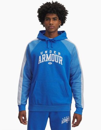 Under Armour Mens Rival Fleece Cb Hood - Blue - Size: 38