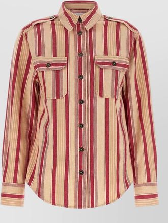 Isabel Marant gelva shirt long sleeves chest pockets