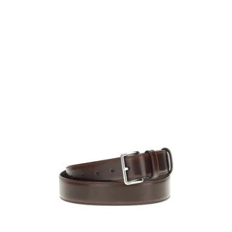 Prada Belts, male, Brown, 85 CM, Classic Leather Belt